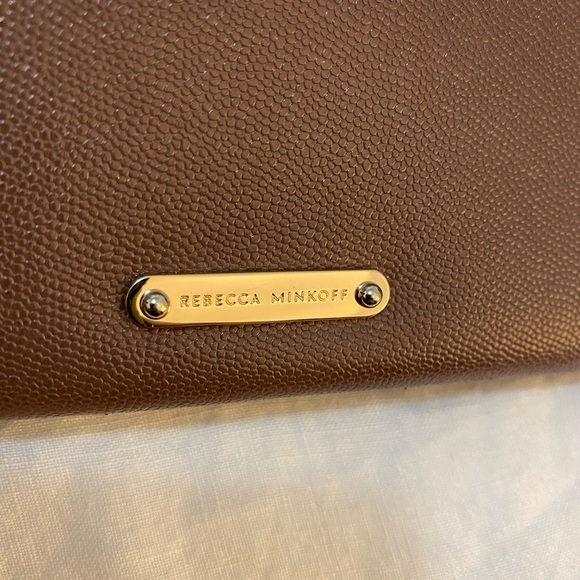 NWOT REBECCA MINKOFF Mauve Clutch with Gold Hardware - Picture 5 of 12